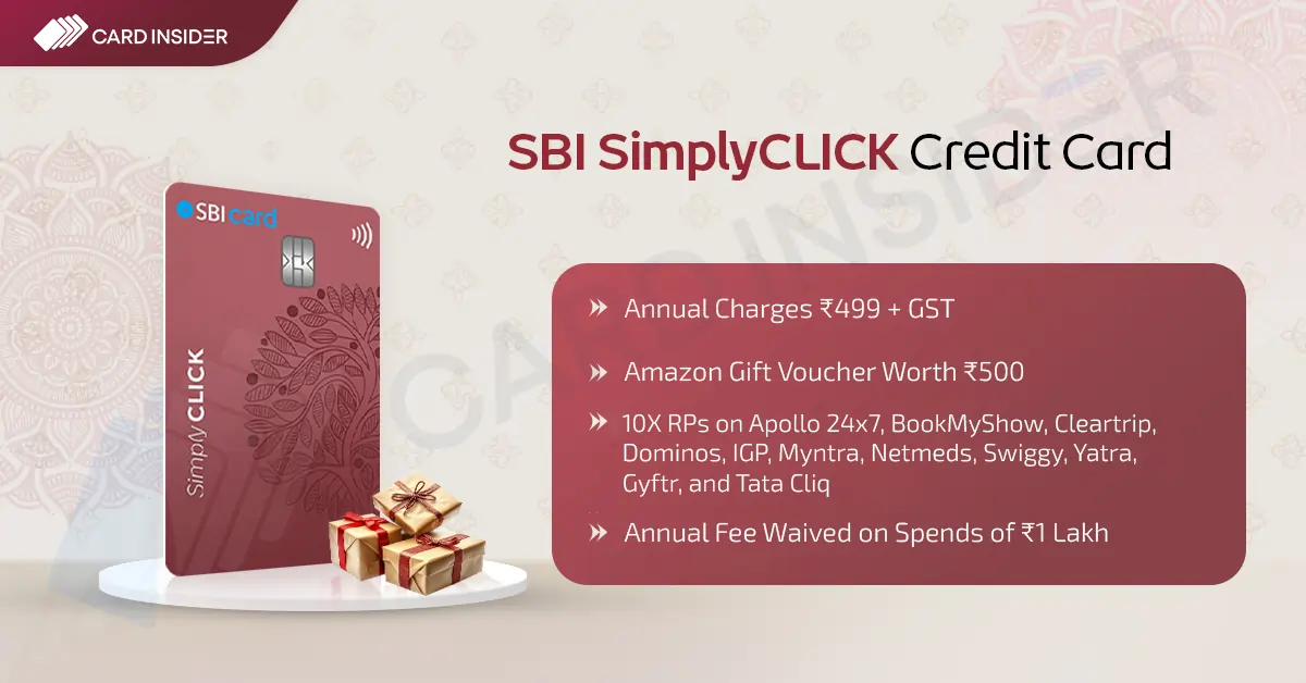 SBI SimplyCLICK Credit Card Benefits