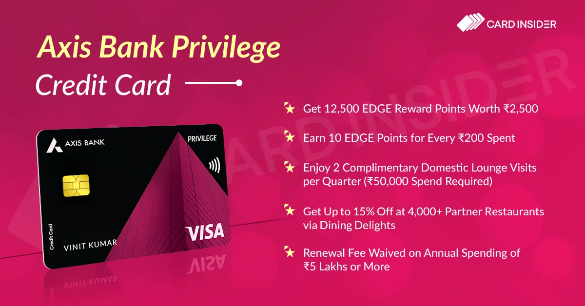 Privilege Credit Card Features