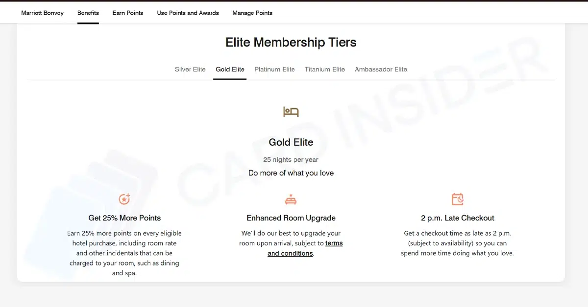 Marriott Bonvoy Gold Elite Status