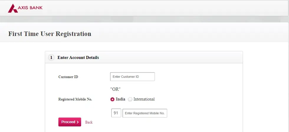 Axis Bank Credit Card Login / Net Banking Axis Bank Net Banking User Registration
