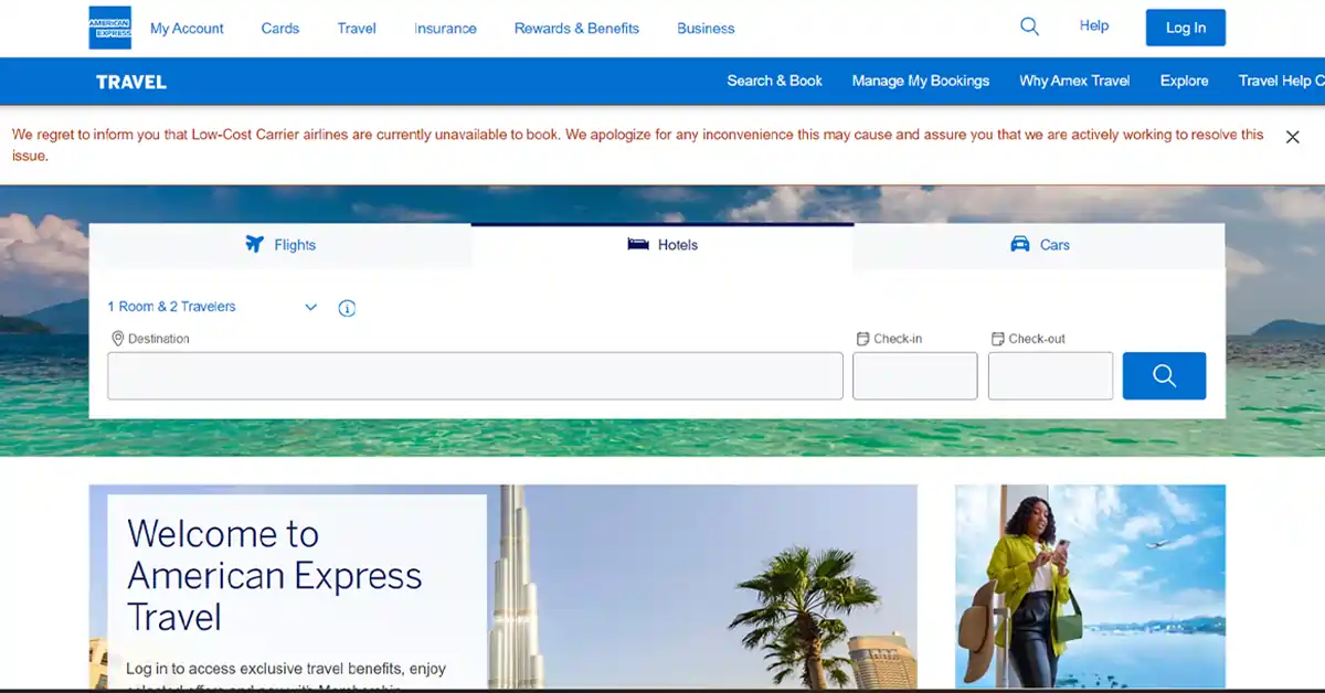 American Express Credit Cards - Reward Point Earning and Transfer Partners Travel Search Website