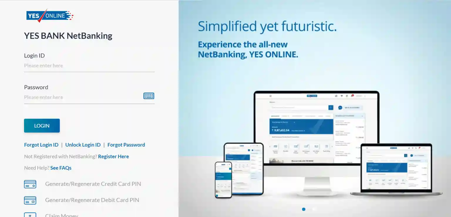 YES Bank Login Net Banking