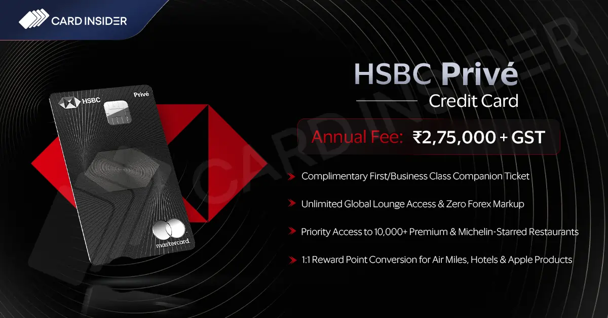 HSBC Privé Credit Card Features